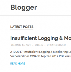 Blogger 1 Walkthrough - Vulnhub - Writeup
