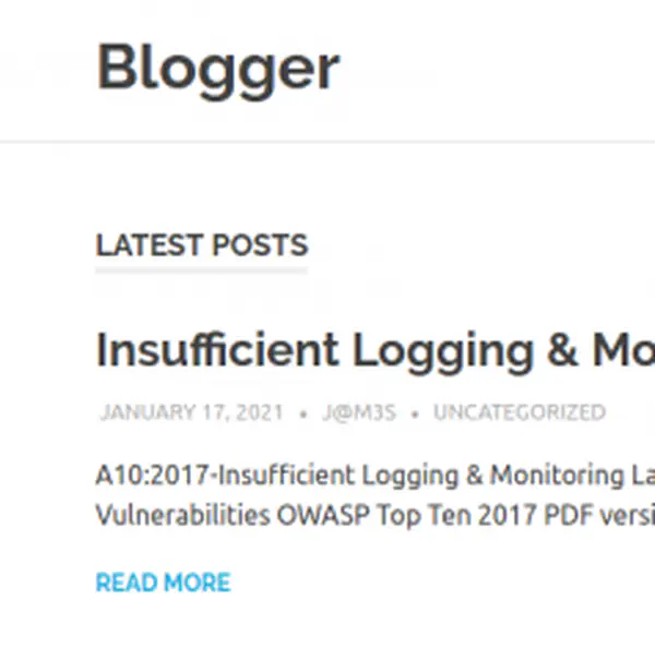 Blogger 1 Walkthrough - Vulnhub - Writeup