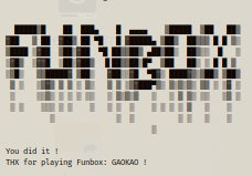 Funbox Gaokao Walkthrough - Vulnhub - Writeup