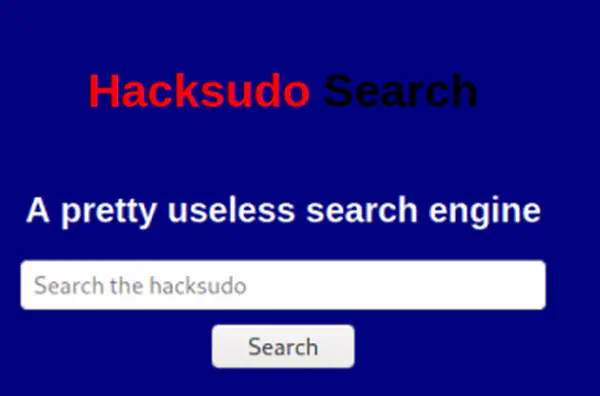 Walkthrough of Hacksudo Search - Vulnhub - Writeup