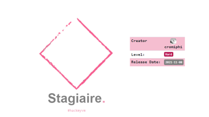 Stagiaire - Writeup - HackMyVM - Walkthrough