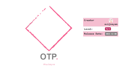OTP Writeup - HackMyVM - Walkthrough