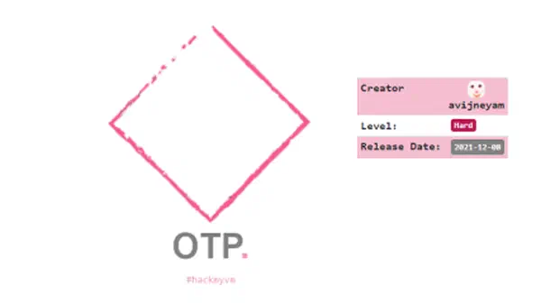OTP Writeup - HackMyVM - Walkthrough