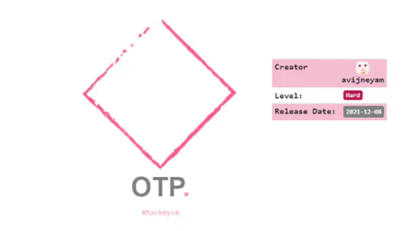 OTP Writeup - HackMyVM - Walkthrough