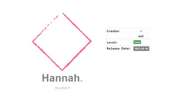 Hannah Walkthrough From HackMyVM - Writeup