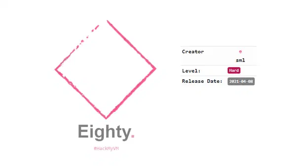Writeup - Eighty - HackMyVM - Walkthrough