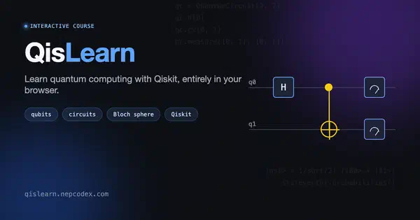 QisLearn: An Interactive, Browser-Based Qiskit Course